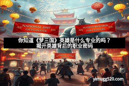 你知道《梦三国》英雄是什么专业的吗？揭开英雄背后的职业密码